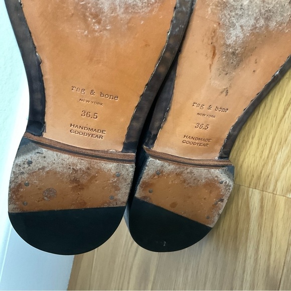 Rag & Bone Driscoll Chelsea Fur and Leather Boots Size 36.5 Black - Picture 14 of 14